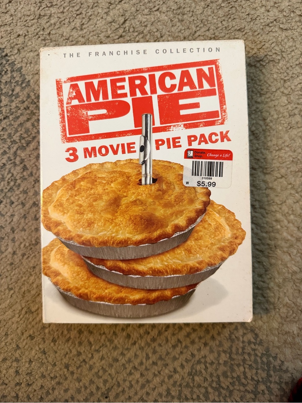 3 Movie American Pie Pack - White and Red Collector DVD Set